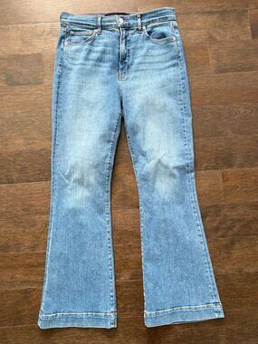 Veronica Beard Carson Ankle Flare Jeans – High Rise Light Wash – Size 30